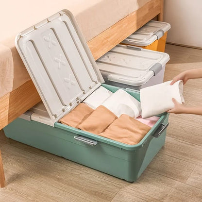 Storage Box Drawer Lid Under Bed Sorting Box With Wheels