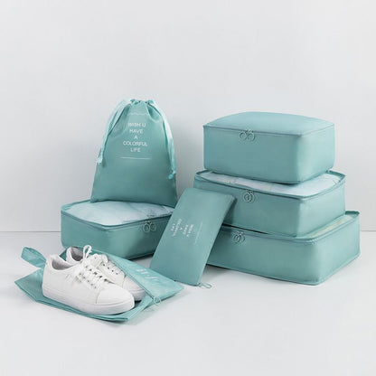 حقائب تعبئة وتغليف للحقائب، 7 قطع من حقائب تنظيم الأمتعة 