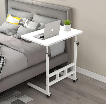 Laptop Table Desk, Stand Mobile Lap Table with Wheels