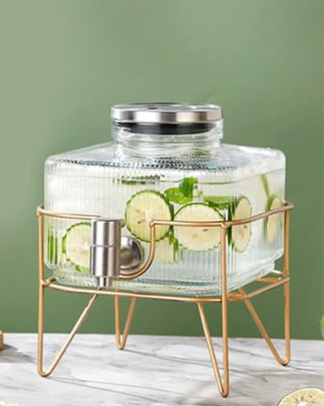 موزع مشروبات زجاجي سعة ٣ لترات مع صنبور للثلاجة | التوصيل: ٢ إلى ٣ أيام عمل | الكمية محدودة | سارع قبل نفاذ الكمية 