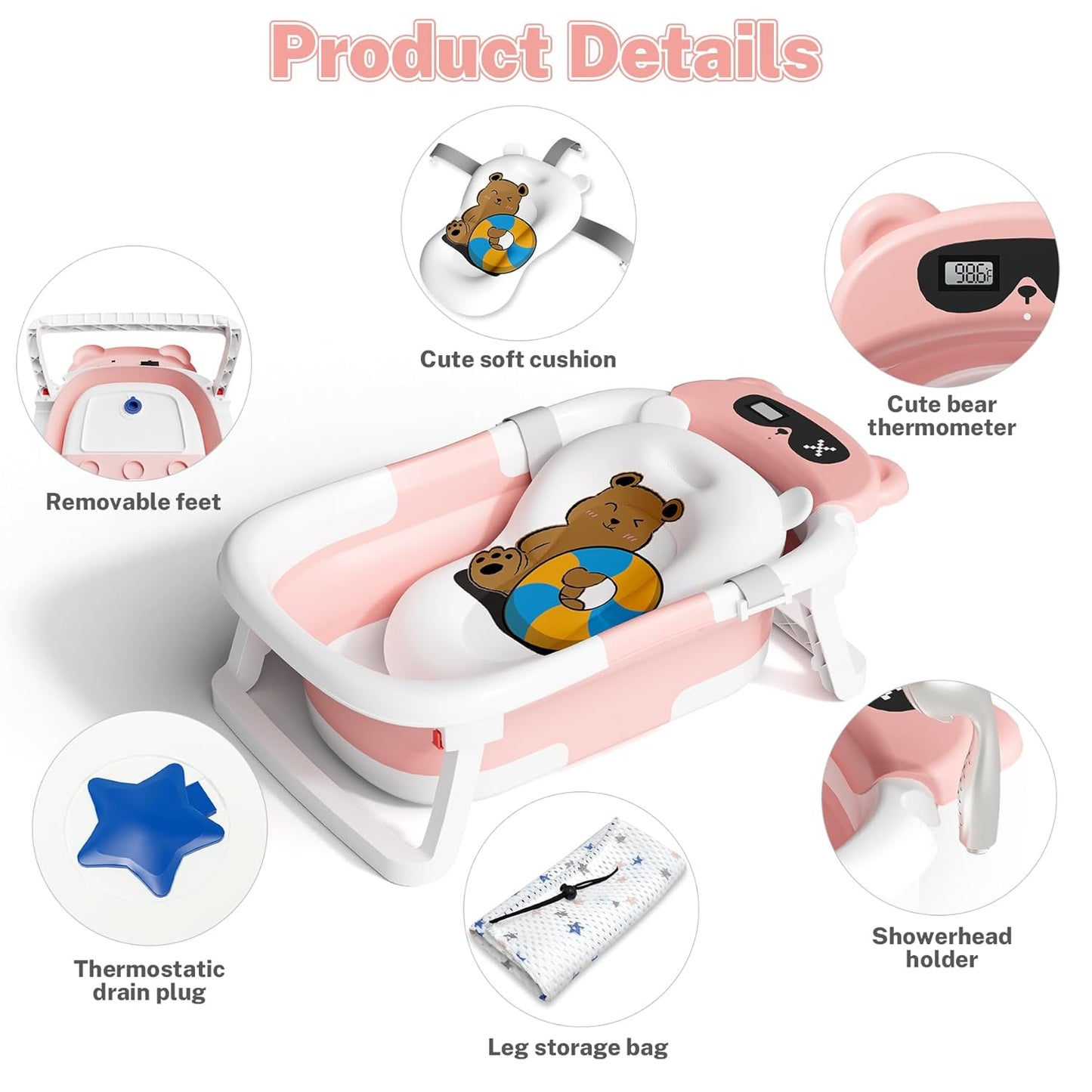 Foldable Baby Bath for Infants to Toddler | Delivery: 2 to 3 business days | Limited stocks available | Hurry before Sold Out