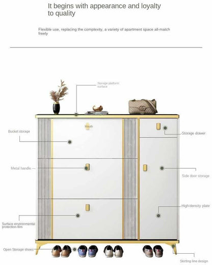 Modern Ultra Thin Shoe Cabinet | Delivery: 2 to 3 business days | Limited stocks available | Hurry before Sold Out