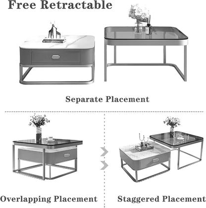 Luxury Sofa Center Table with Storage Drawer Perfect for Living Room | Limited stocks available