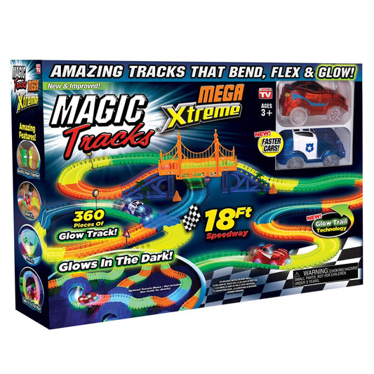 Glow Race Tracks Toy with 2 LED Light Race Cars | Limited stocks available