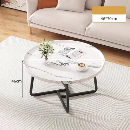 Coffee Table Set of 2, Wood Round End Table Side Tables | Limited stocks available