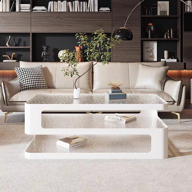 طاولة وسط غرفة المعيشة مع رف تخزين مفتوح | الكمية محدودة 