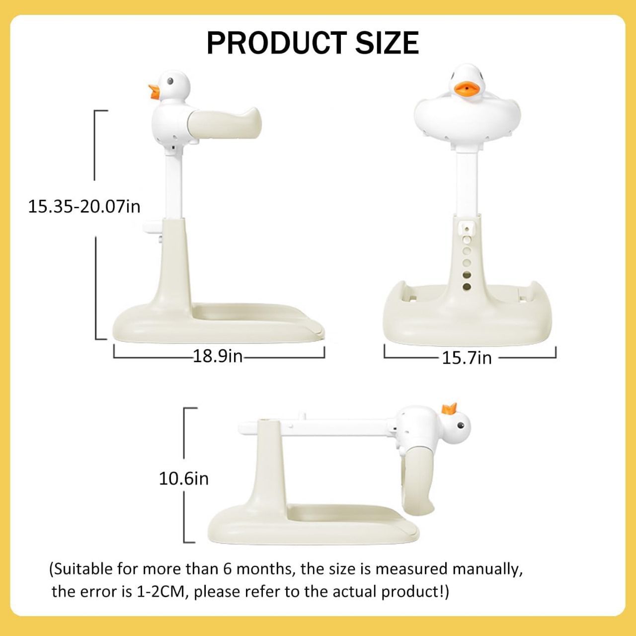 Baby Shower Stand Support,Adjustable Baby Shower Stand with Anti-Slip Base
