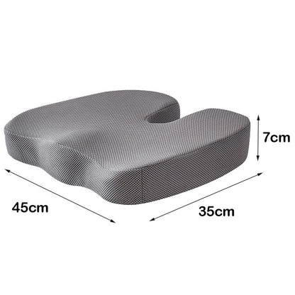 Orthopedic U-Shaped Memory Foam Seat Cushion for Sciatica & Tailbone Pain Relief