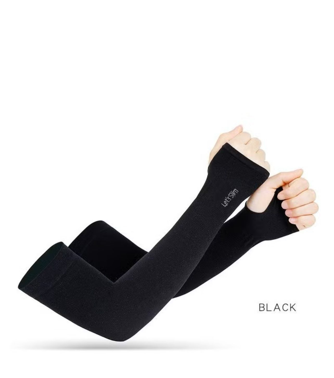 UV Protection Cooling Arm Sleeves with Thumb Hole - Breathable Sun Block Hand Cover (4Pcs)