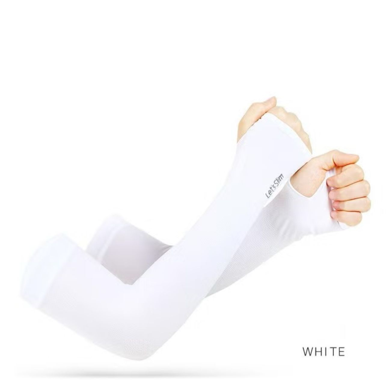 UV Protection Cooling Arm Sleeves with Thumb Hole - Breathable Sun Block Hand Cover (4Pcs)