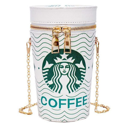 Novelty Popcorn Bucket Crossbody Bag with Chain Strap