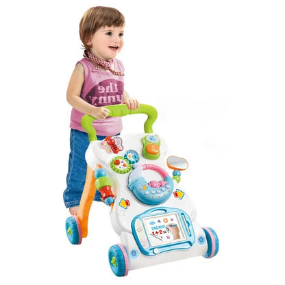 3-in-1 Musical Baby Walker with Magnetic Drawing Board