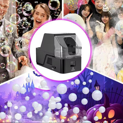 Fog Bubble Machine 450W with Timer Settings and Wireless Remote Control for Indoor Outdoor Birthday - Wedding - Christmas Party and Halloween