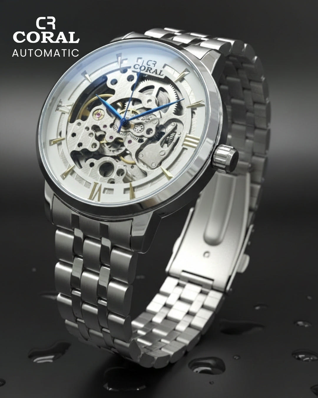 CORAL - Automatic Stainless Steel Premium Watch