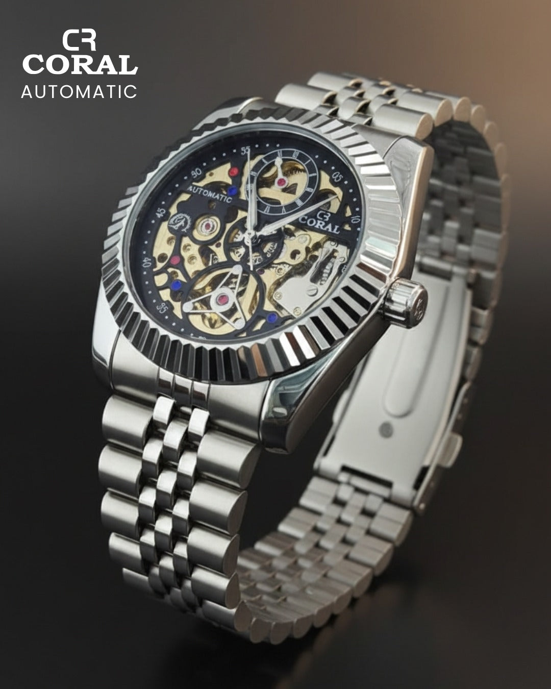 CORAL - Automatic Stainless Steel Premium Watch