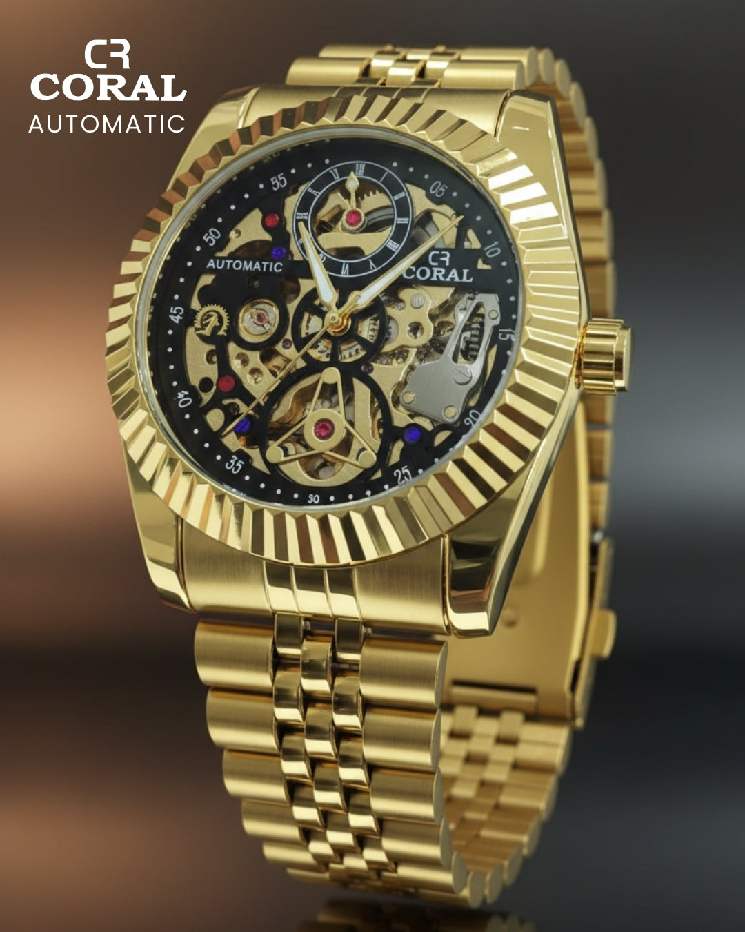 CORAL - Automatic Stainless Steel Premium Watch