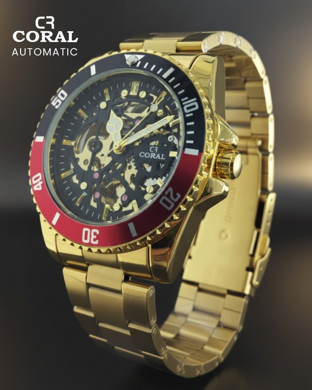 CORAL - Automatic Stainless Steel Premium Watch