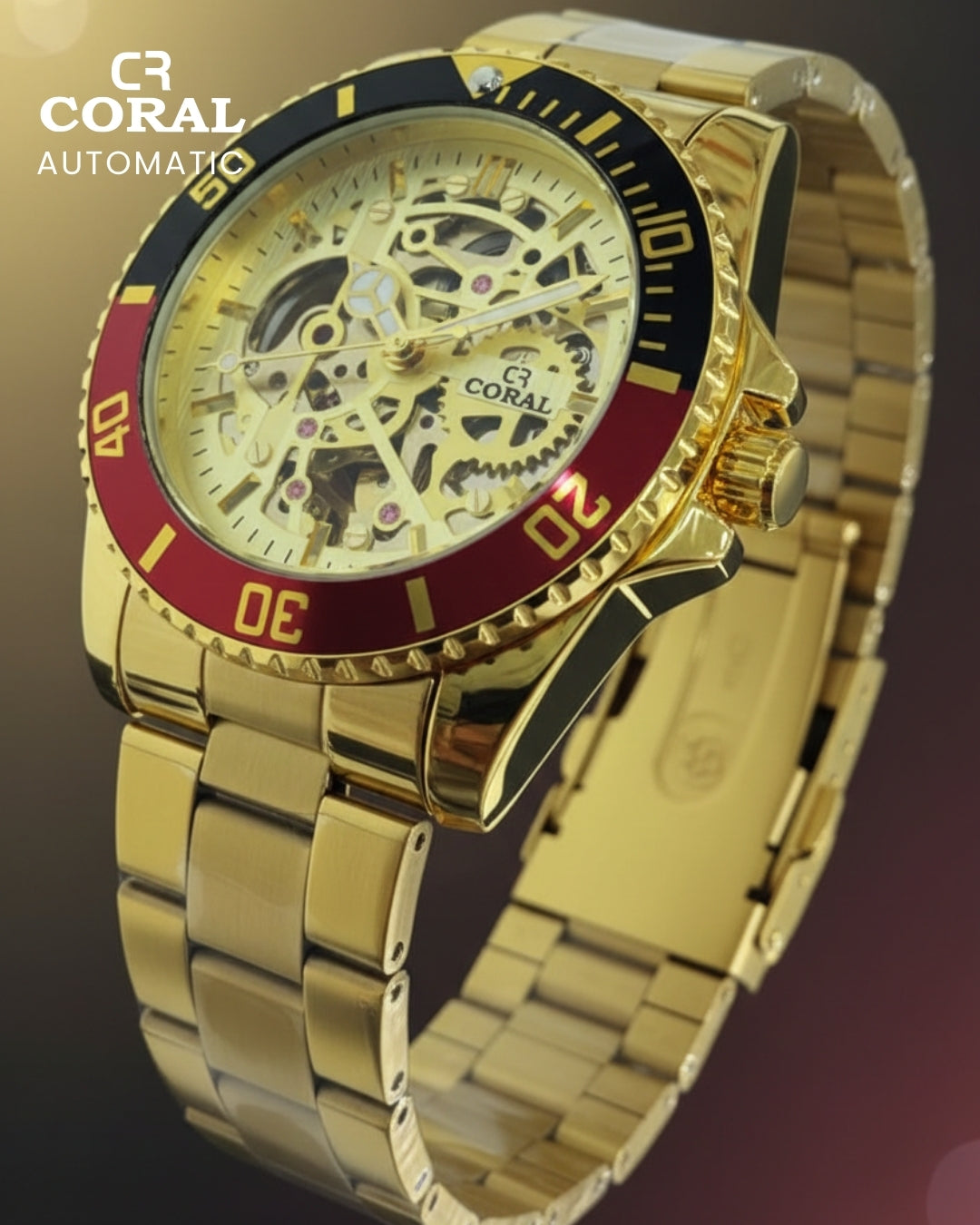 CORAL - Automatic Stainless Steel Premium Watch
