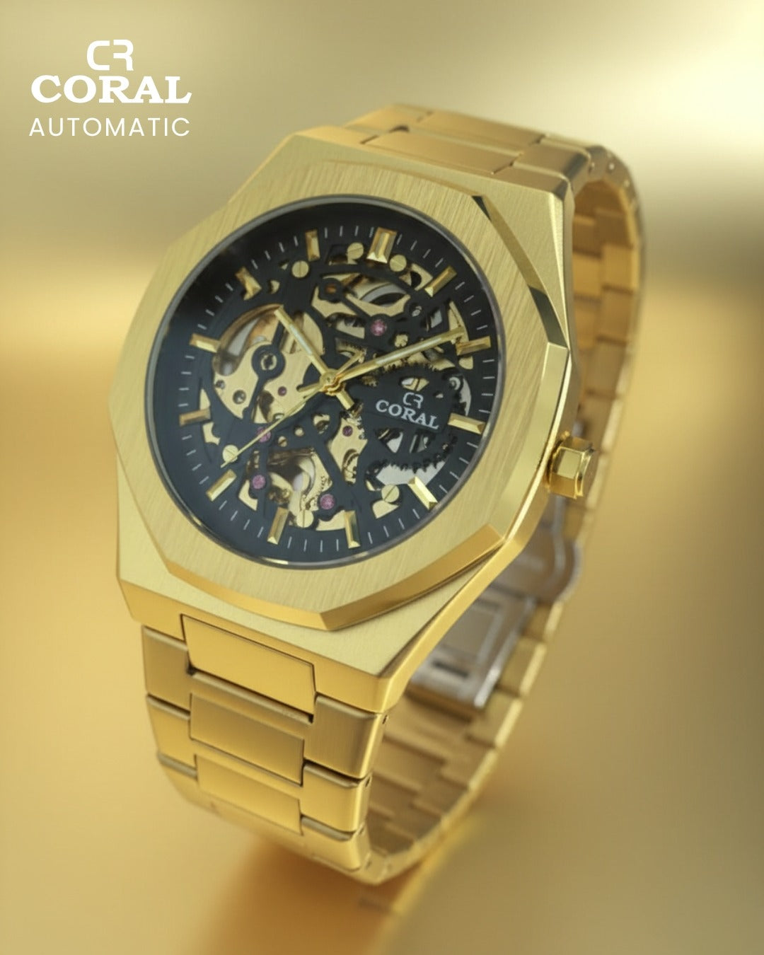 CORAL - Automatic Stainless Steel Premium Watch