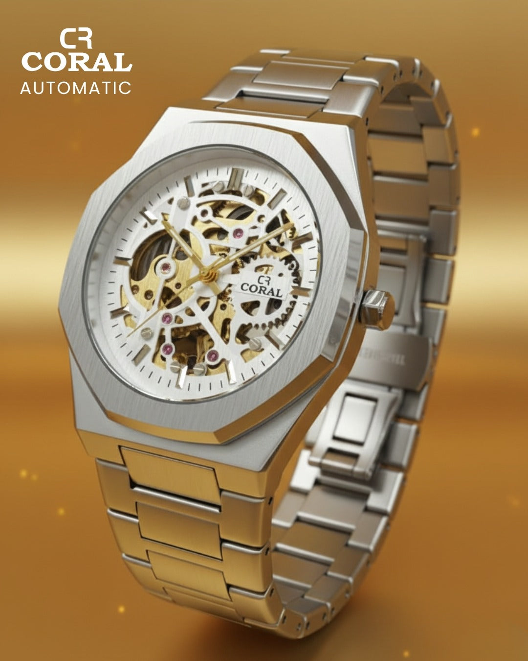 CORAL - Automatic Stainless Steel Premium Watch