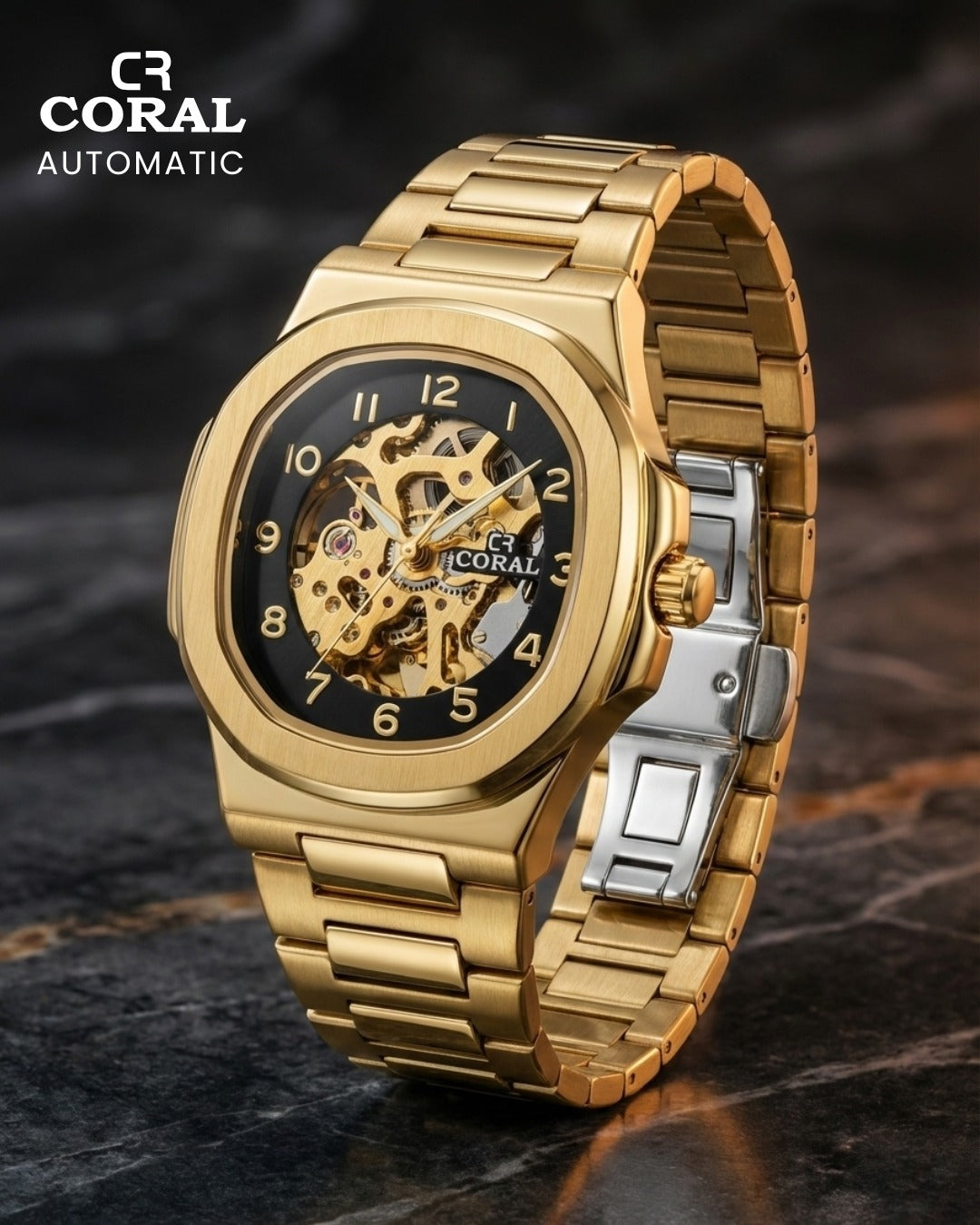 CORAL - Automatic Stainless Steel Premium Watch