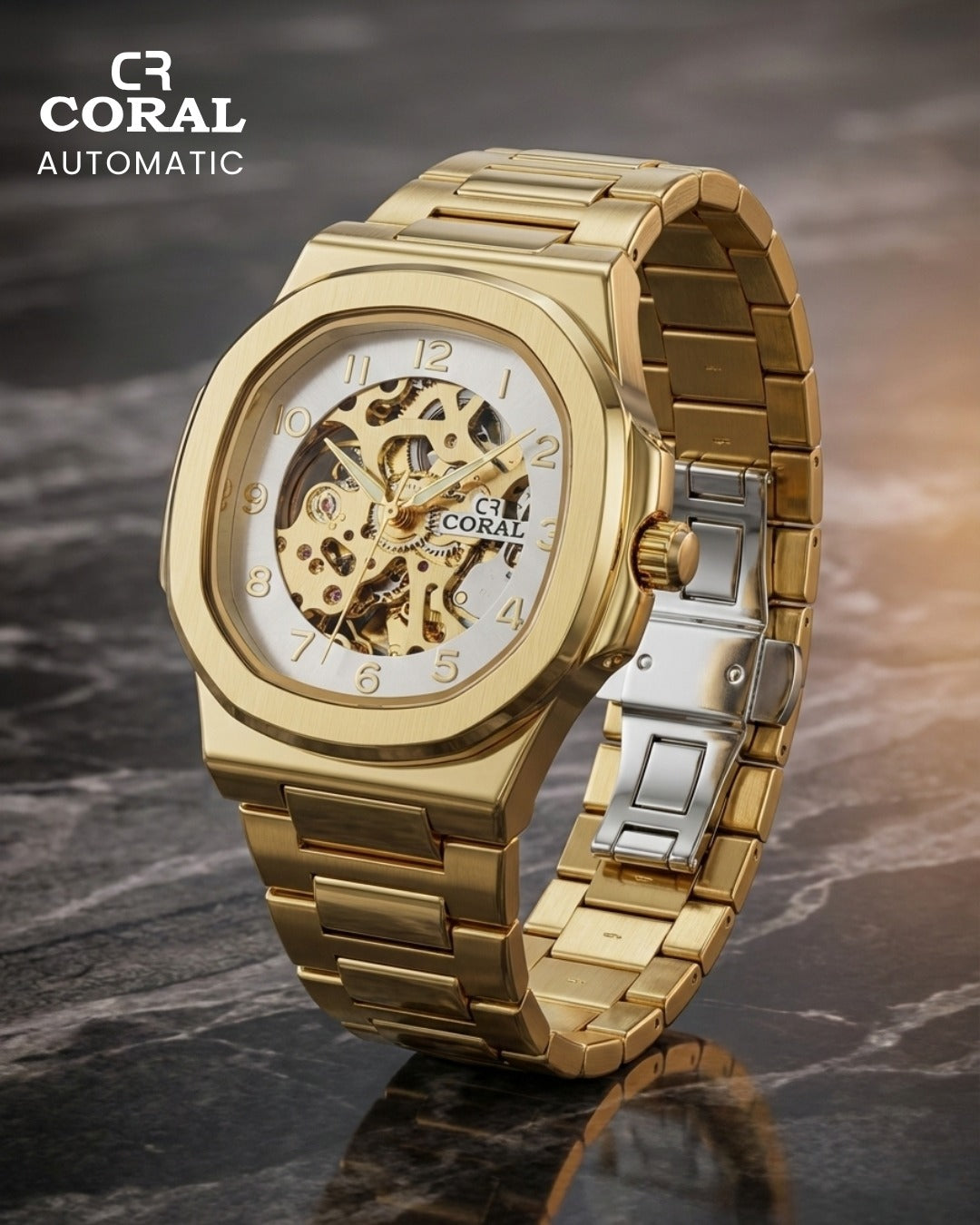 CORAL - Automatic Stainless Steel Premium Watch