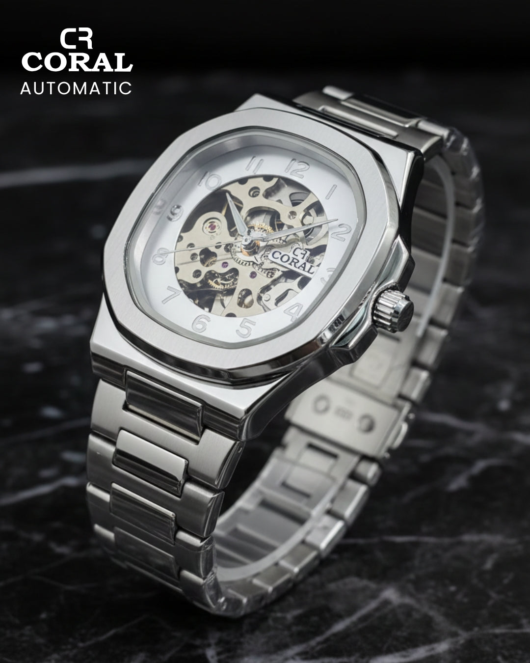 CORAL - Automatic Stainless Steel Premium Watch