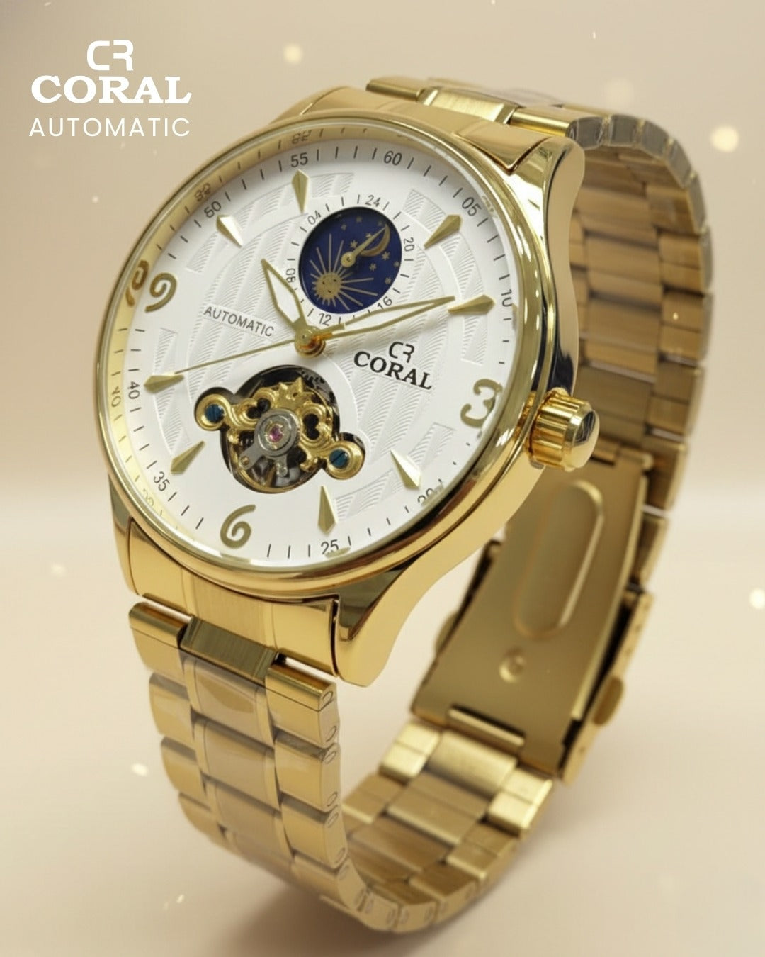 CORAL - Automatic Stainless Steel Premium Watch