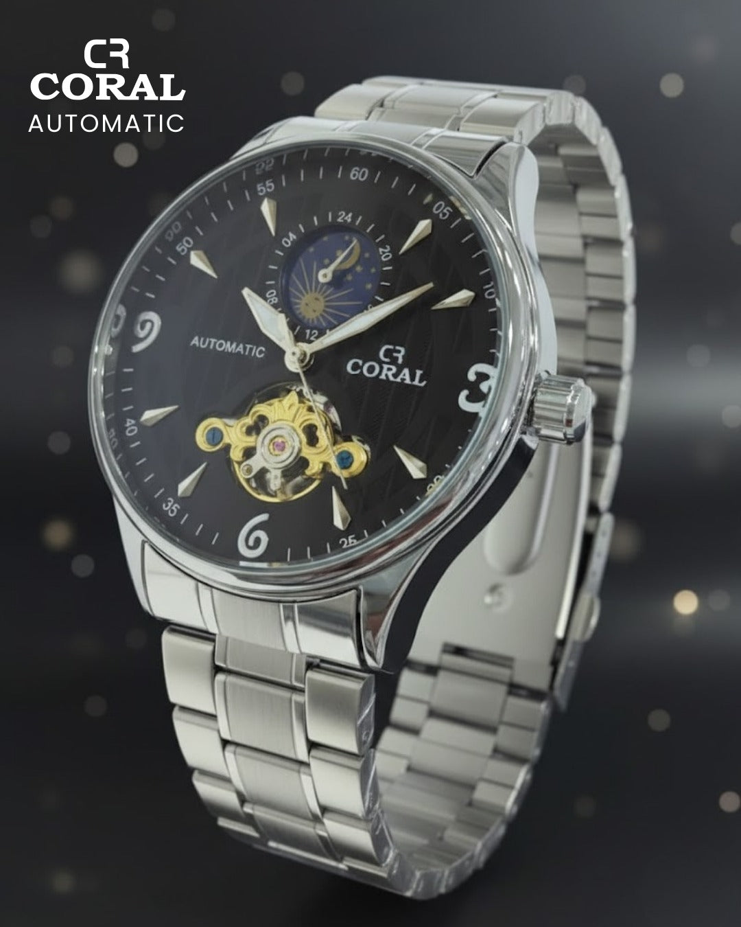 CORAL - Automatic Stainless Steel Premium Watch