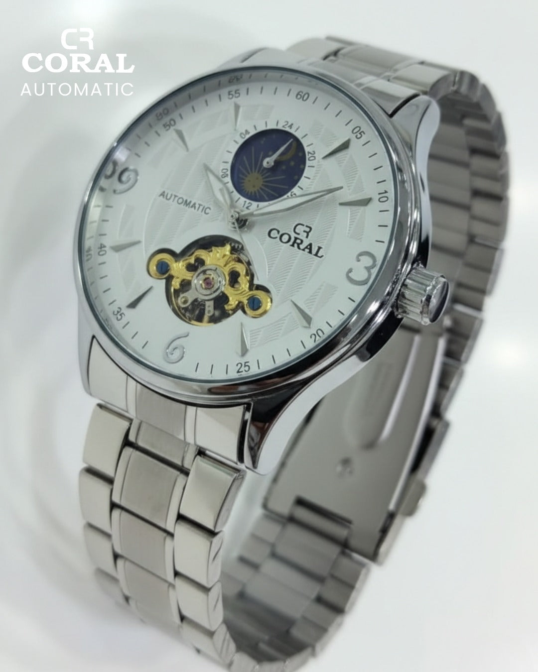 CORAL - Automatic Stainless Steel Premium Watch