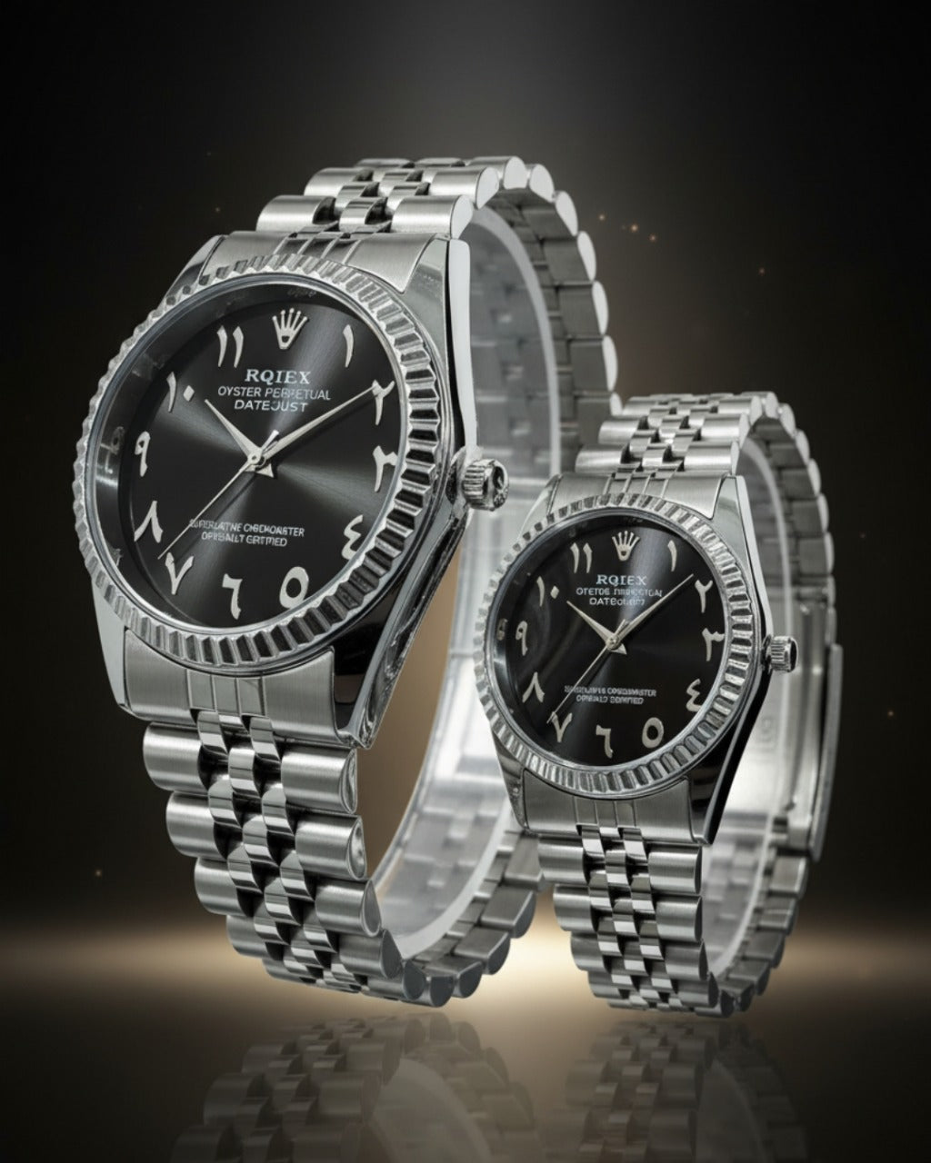 RQIEX - Stainless Steel Premium Quality Couple Watch