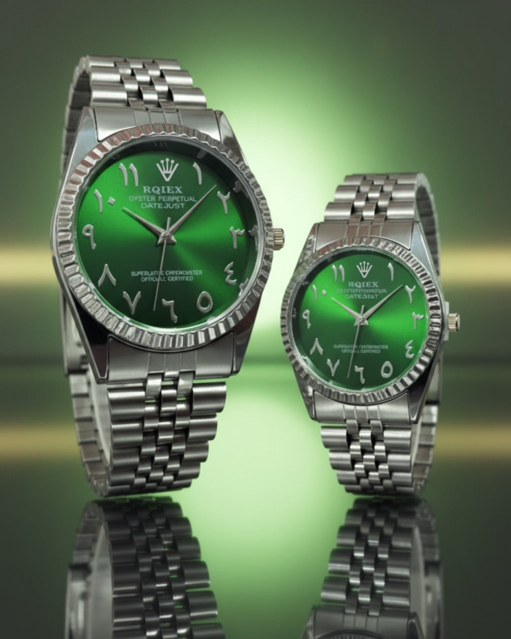 RQIEX - Stainless Steel Premium Quality Couple Watch