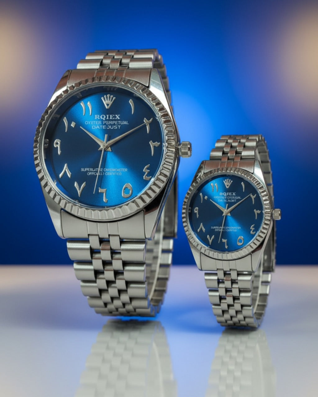 RQIEX - Stainless Steel Premium Quality Couple Watch