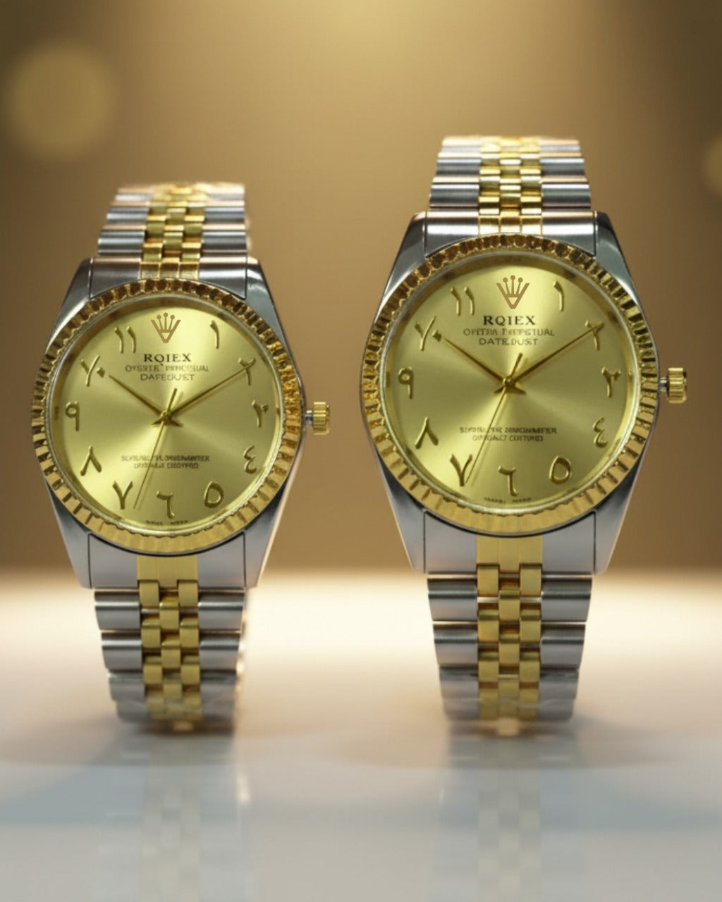 RQIEX - Stainless Steel Premium Quality Couple Watch