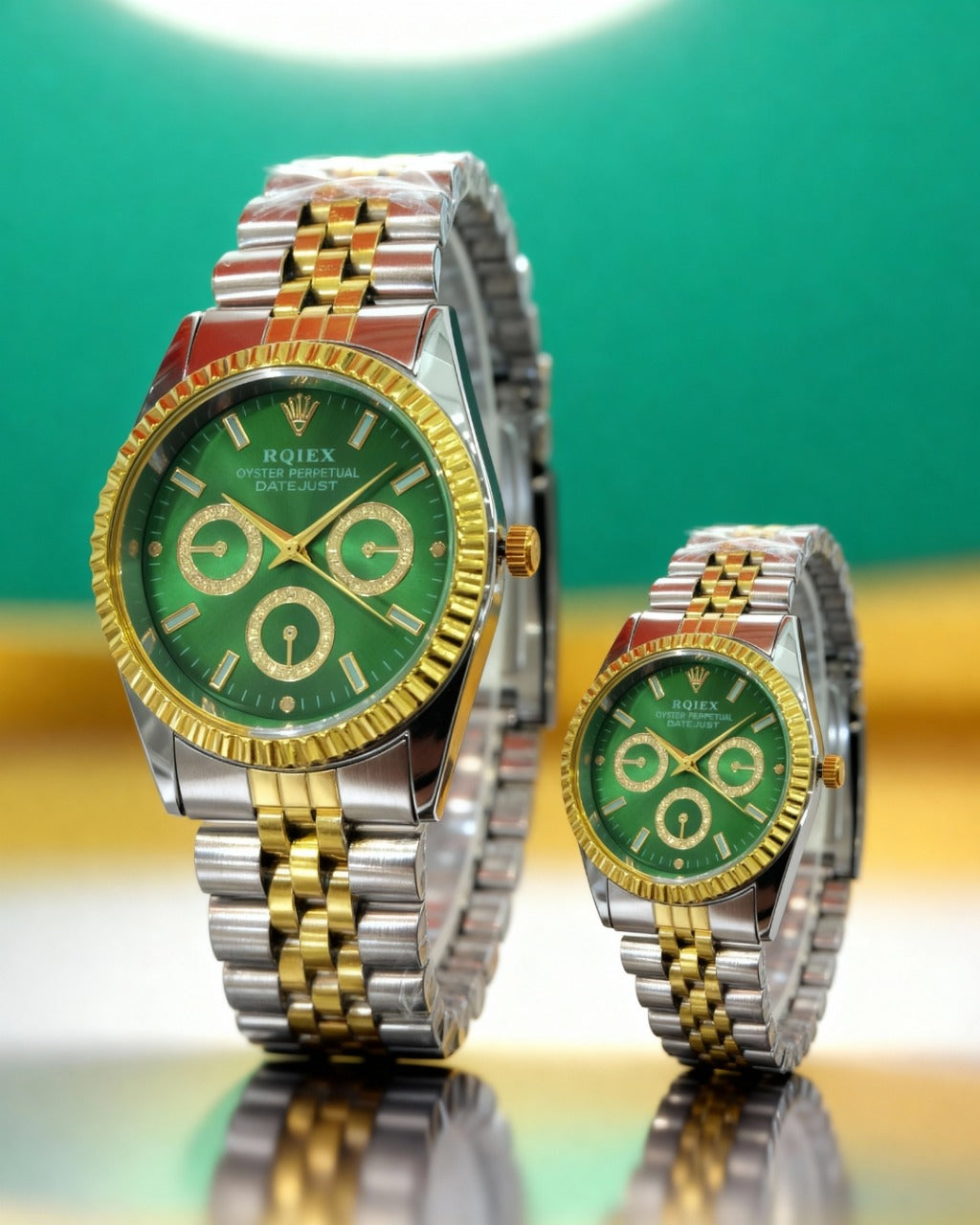 RQIEX - Stainless Steel Premium Quality Couple Watch