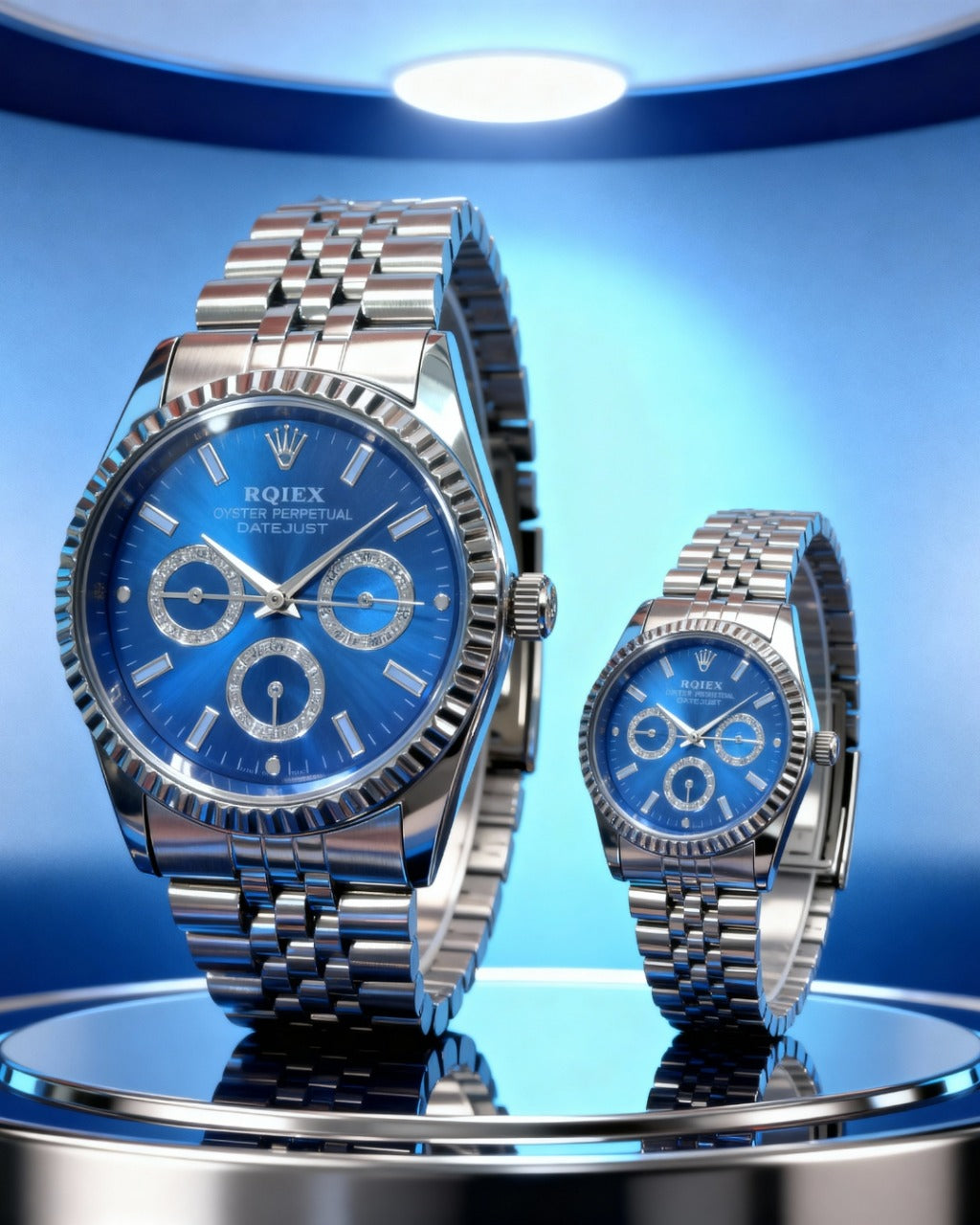 RQIEX - Stainless Steel Premium Quality Couple Watch