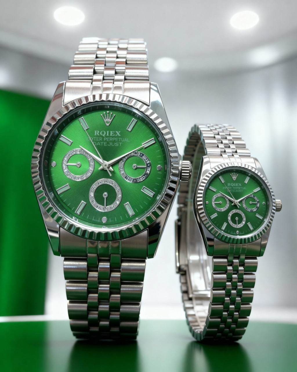 RQIEX - Stainless Steel Premium Quality Couple Watch