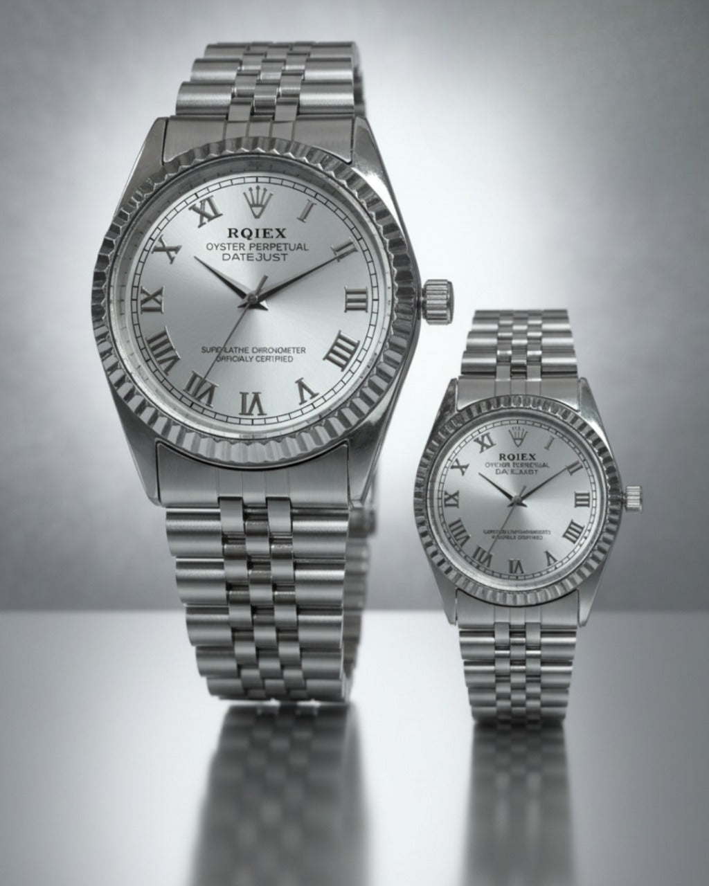 RQIEX - Stainless Steel Premium Quality Couple Watch
