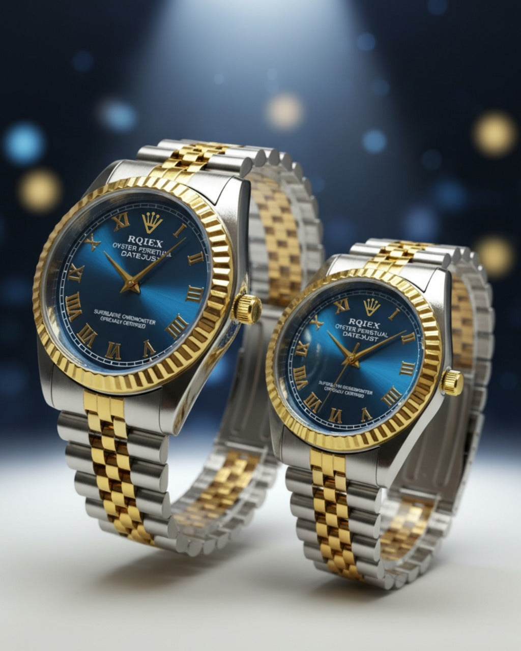 RQIEX - Stainless Steel Premium Quality Couple Watch