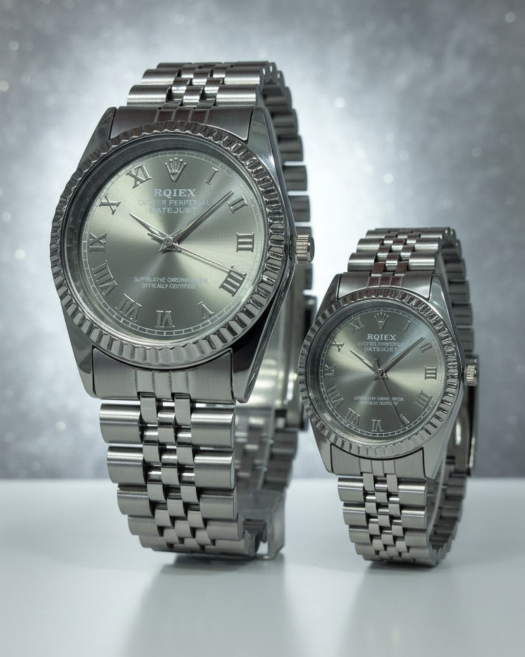 RQIEX - Stainless Steel Premium Quality Couple Watch