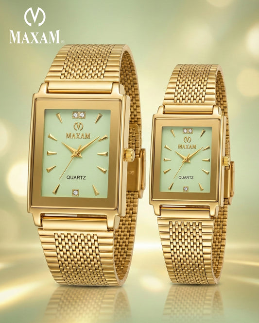 MAXAM - Automatic Stainless Steel Premium Couple Watch