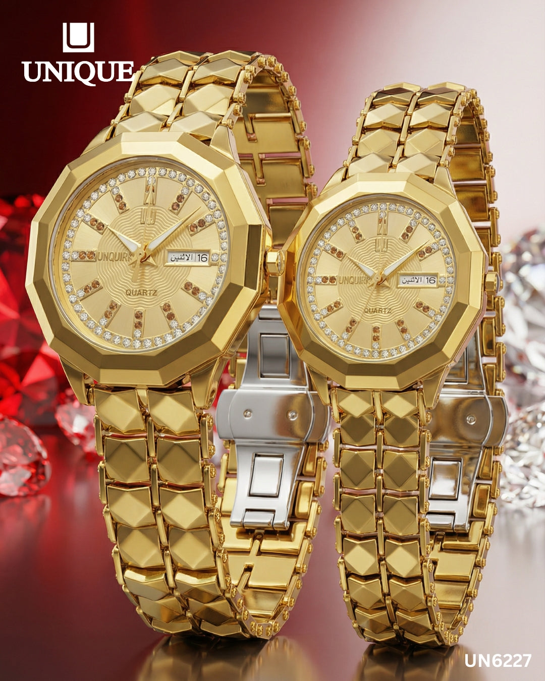 UNIQUE - Stainless Steel Premium Quality Couple Watch