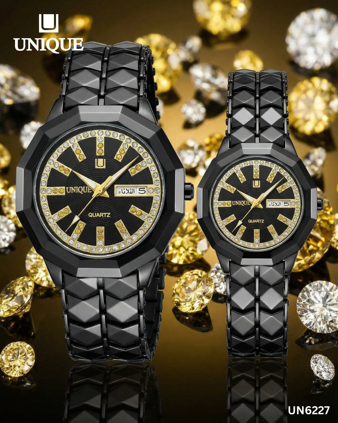 UNIQUE - Stainless Steel Premium Quality Couple Watch