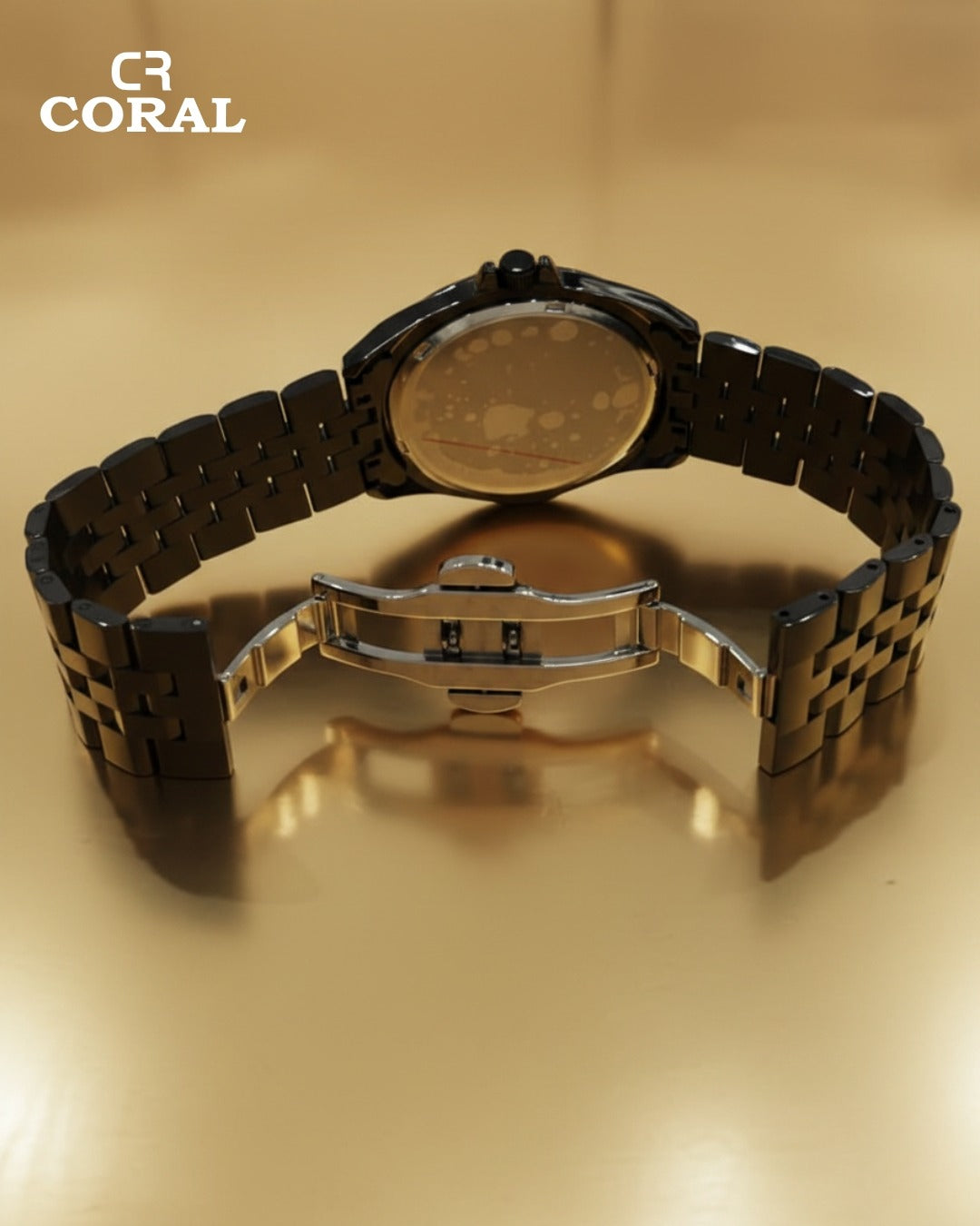 Coral - Stainless Steel Premium Quality Couple Watch