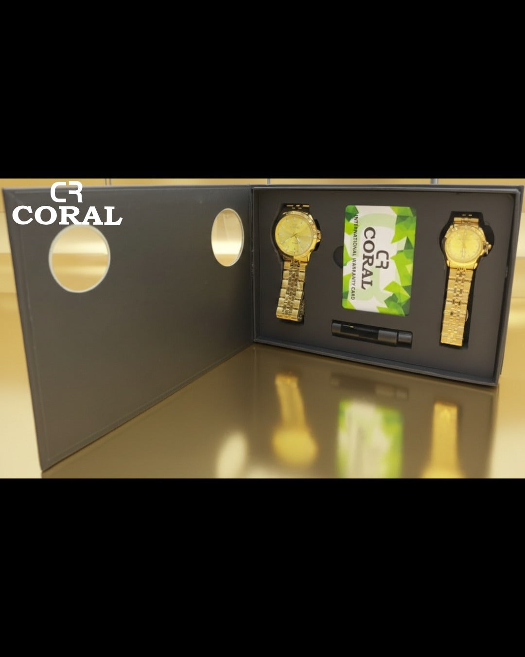Coral - Stainless Steel Premium Quality Couple Watch