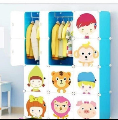 Plastic Multi-Use Clothes Organizer - Bookcase, Storage Cabinet, Portable Wardrobe Closet