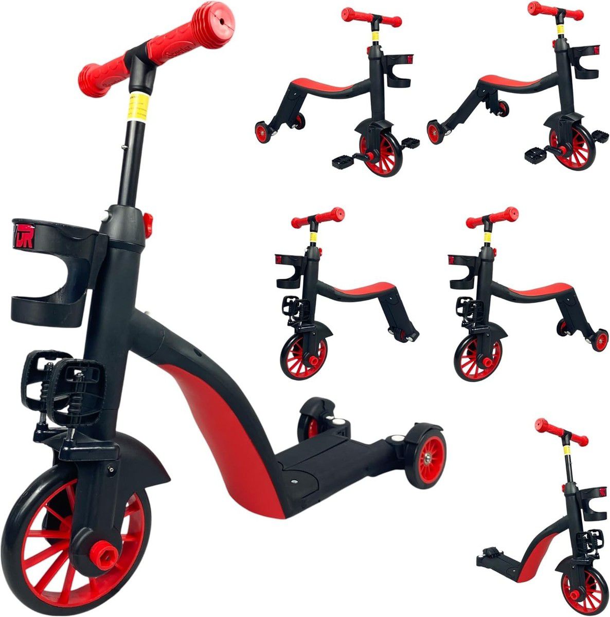 3-in-1 Convertible Kids Scooter, Tricycle, and Balance Bike with Adjustable Height