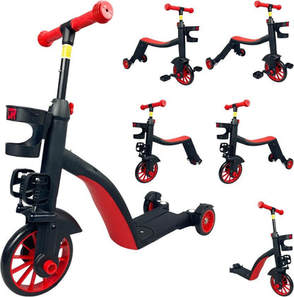 3-in-1 Convertible Kids Scooter, Tricycle, and Balance Bike with Adjustable Height