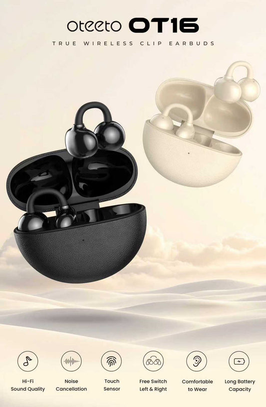 OT16 Wireless Earbuds: Bluetooth 5.4 with LAN XUN 5656C Chip, 13mm Drivers, Smart Touch Control & 40H Playtime - Noise Cancelling Earbuds