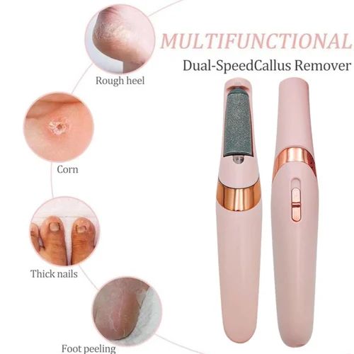 Professional Electric Callus Remover & Foot File - Rechargeable Pedicure Tool with LED Light